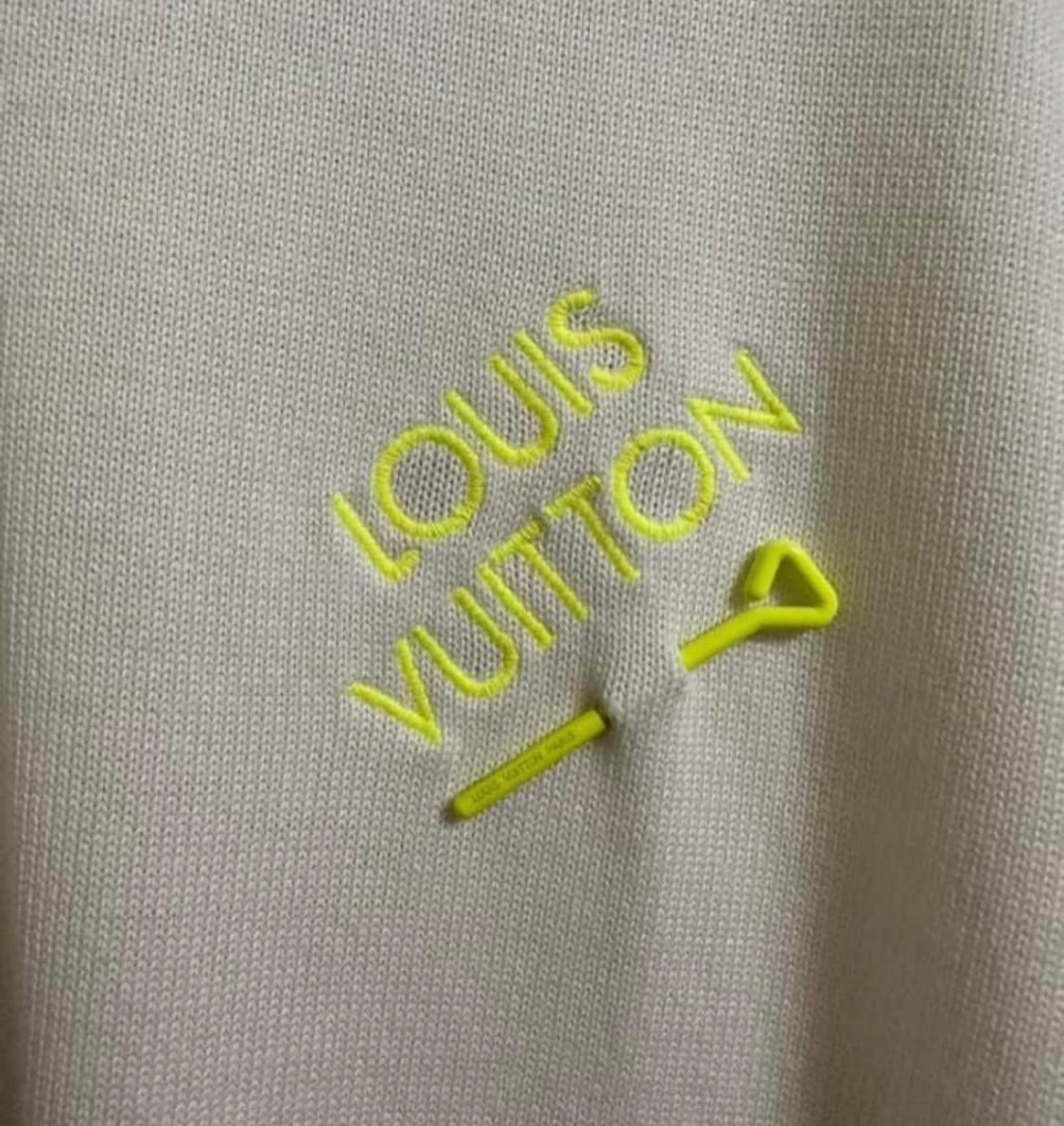 Louis Vuitton 白別針螢光Tee