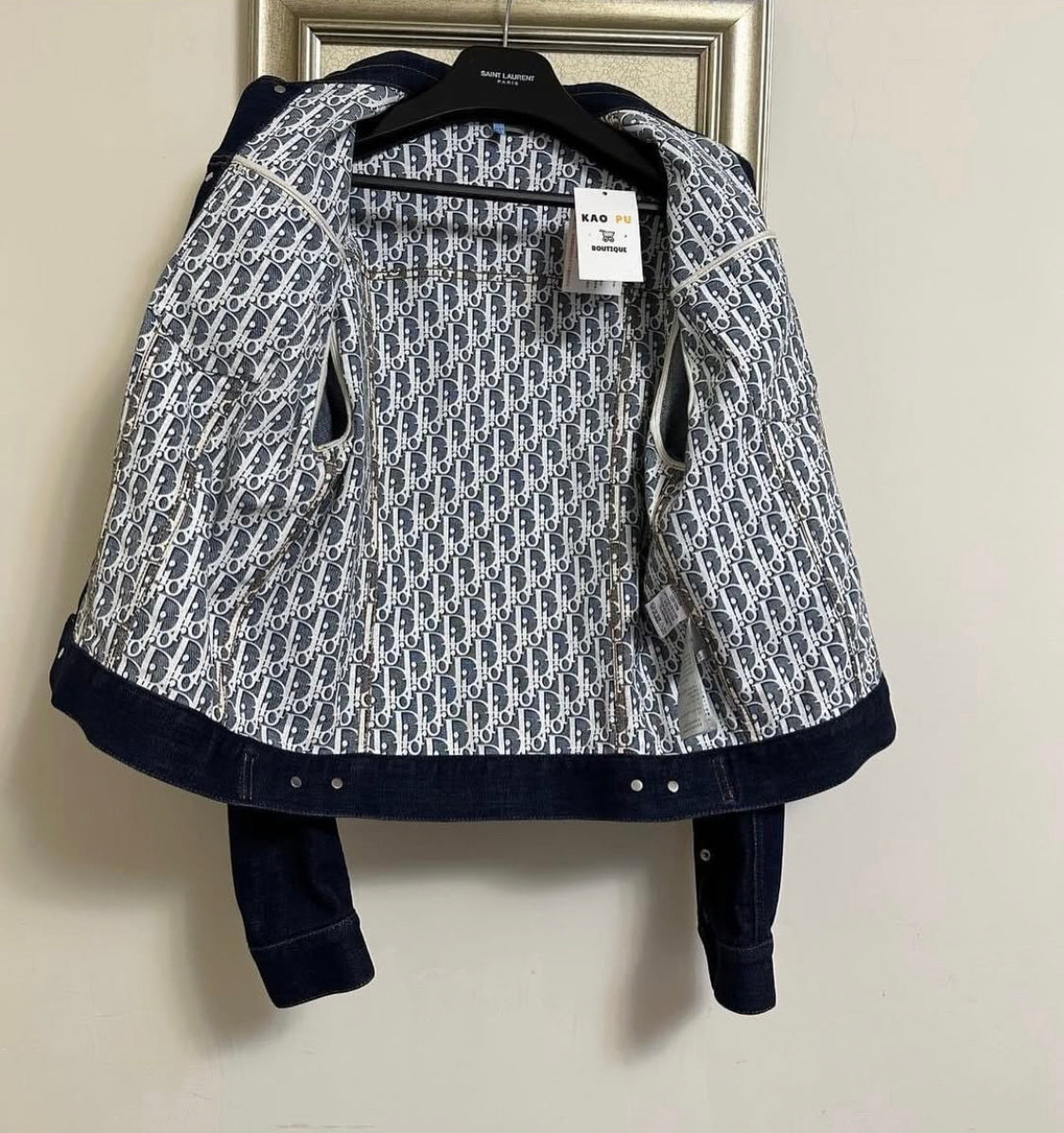 Dior Oblique內襯牛仔外套