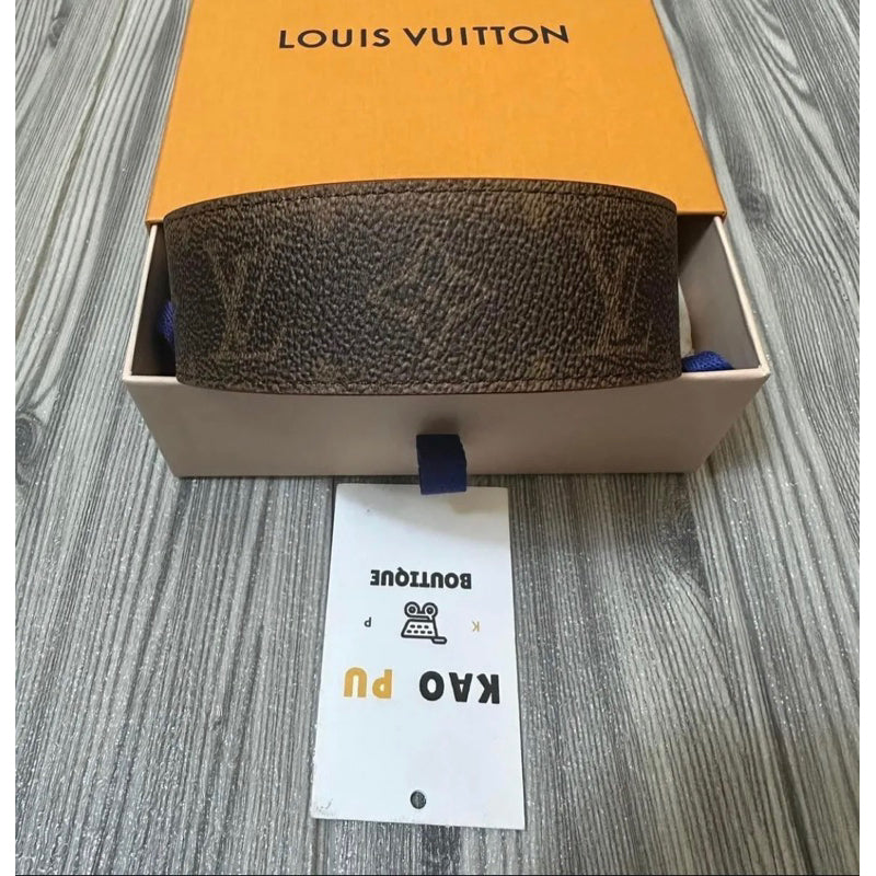 Louis Vuitton 模糊老花皮帶
