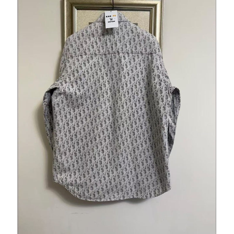 Dior Oblique 滿版牛仔襯衫外套