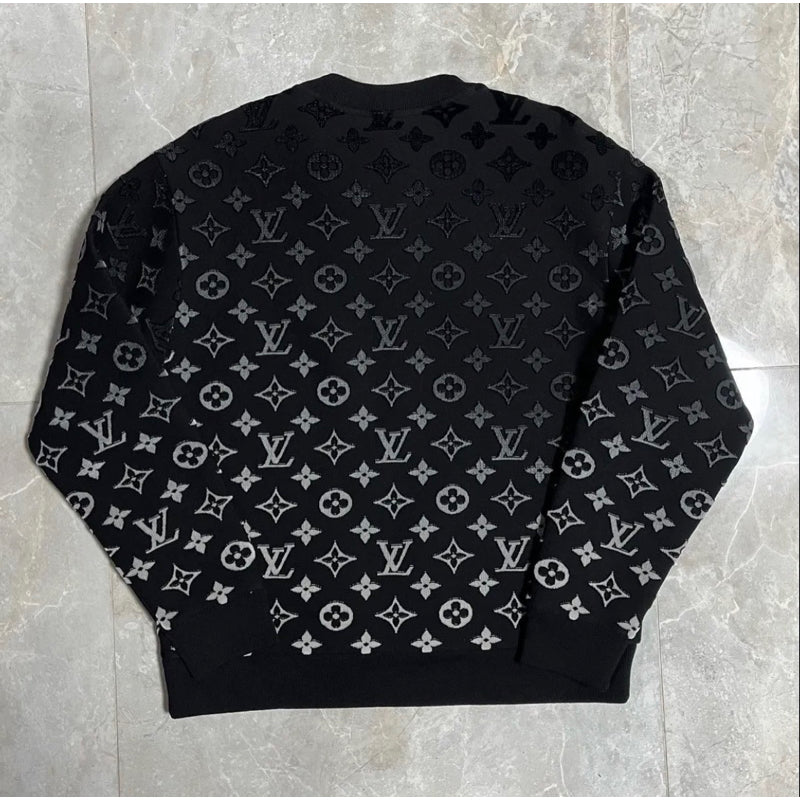 Louis Vuitton 黑白漸層老花衛衣