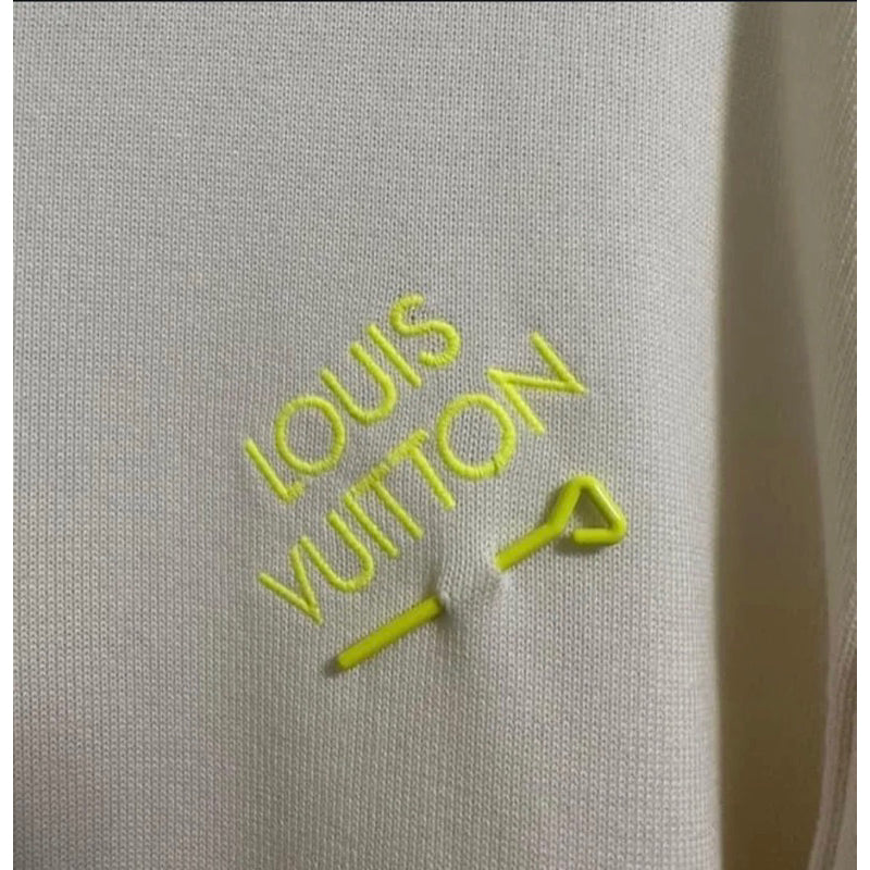 Louis Vuitton 白別針螢光Tee