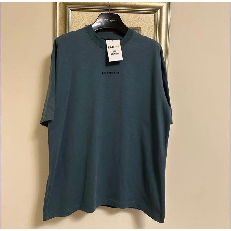 Balenciaga 綠刺繡Logo Tee