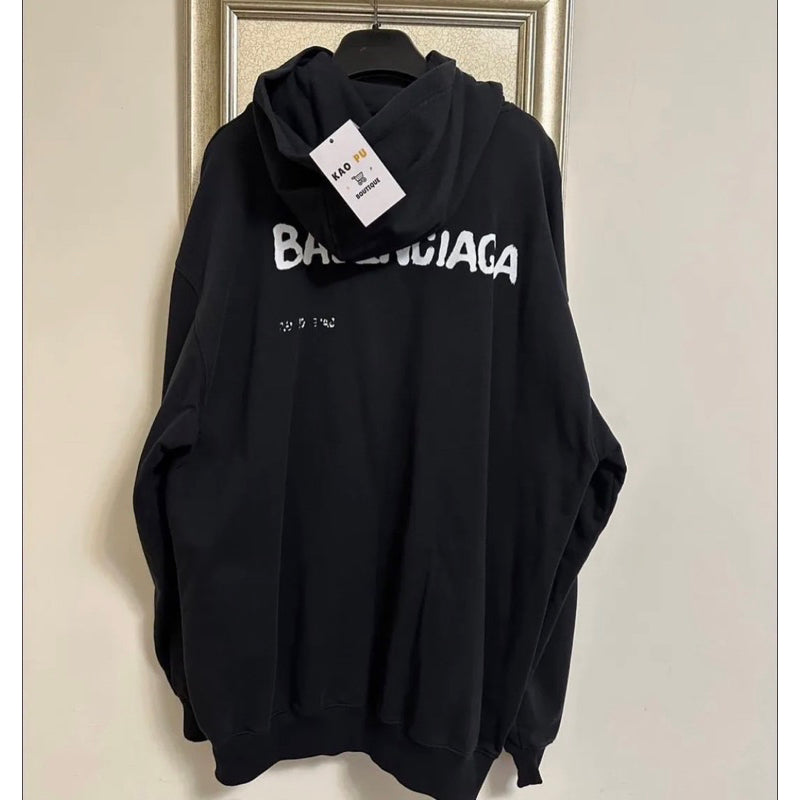 Balenciaga黑 Hand Drawn Hoodie