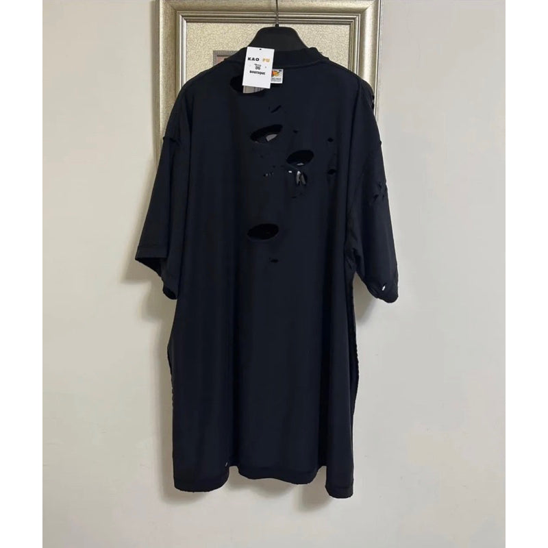 Balenciaga大破壞黑Mirror Tee