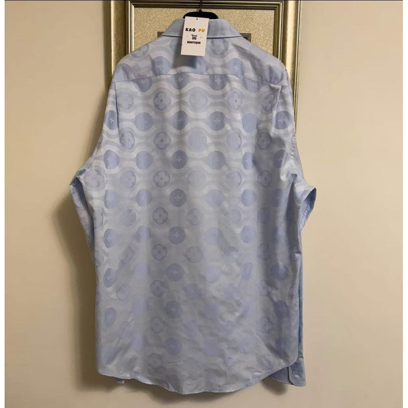 Louis Vuitton 滿版老花長袖襯衫