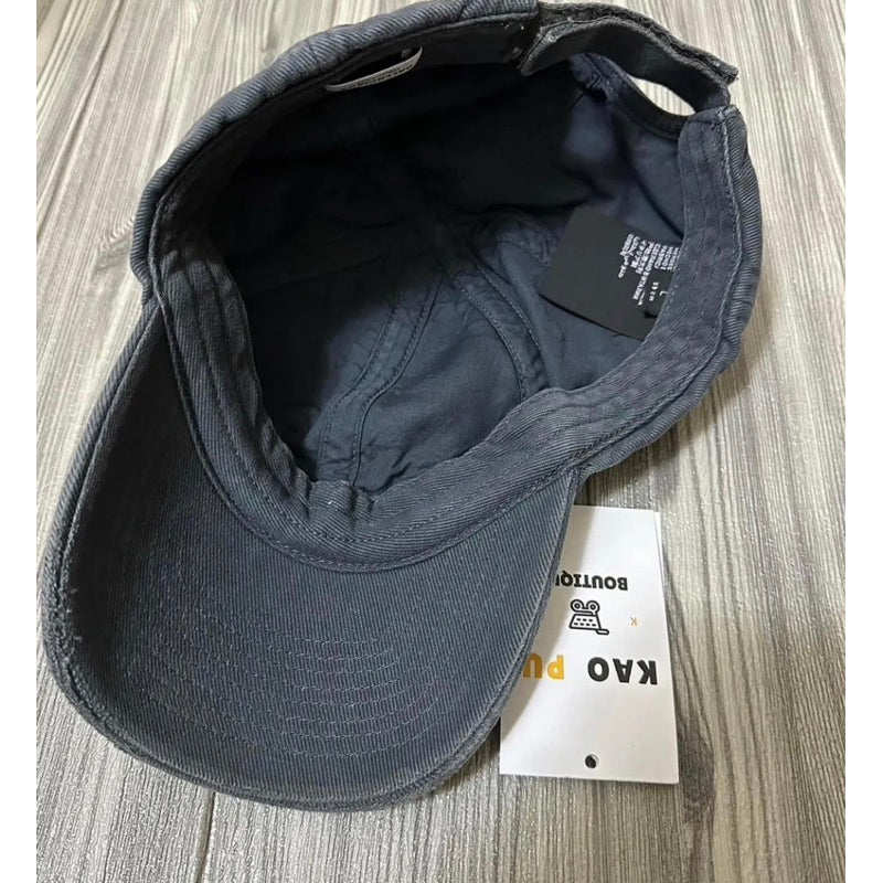 Balenciaga黑破壞中間Logo Dad Hat