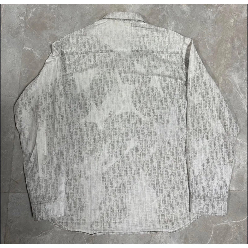 Dior Oblique潑墨牛仔襯衫外套