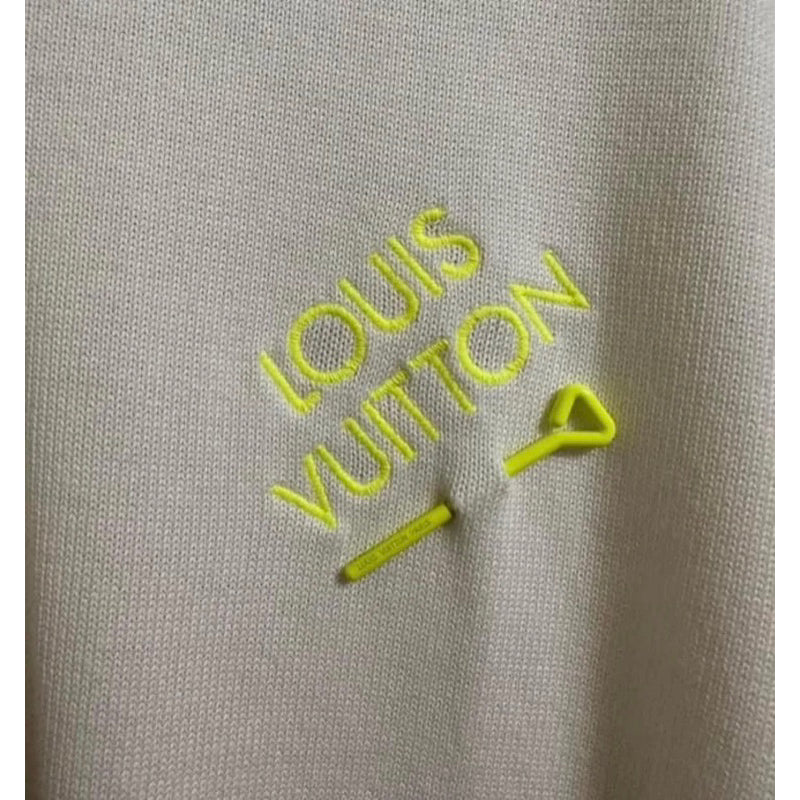 Louis Vuitton 白別針螢光Tee