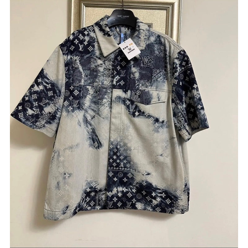 Louis Vuitton Bandana 牛仔短袖襯衫