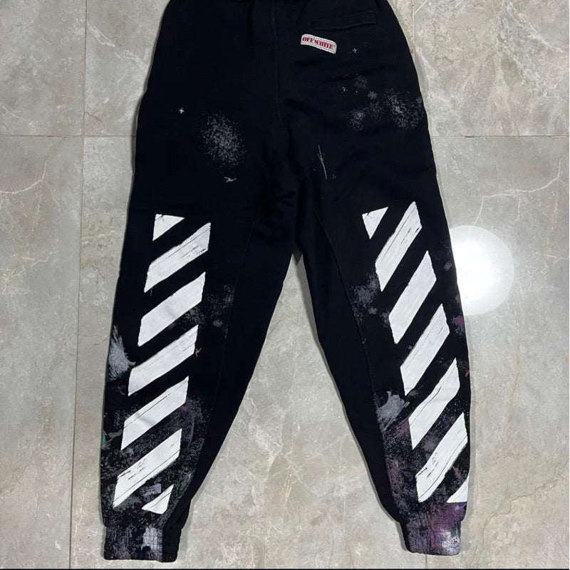 Off White 星空抽繩棉褲