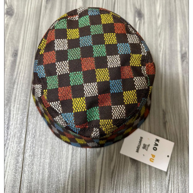 Louis Vuitton Pharrell Ves 彩虹棋盤格漁夫帽