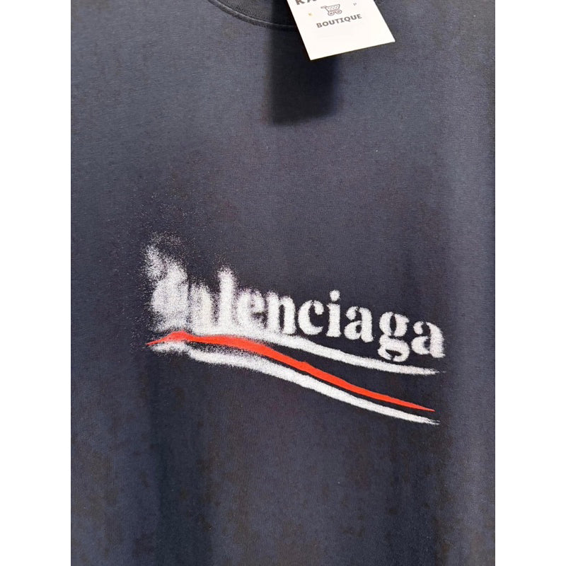 Balenciaga Stencil 模糊可樂Logo Tee