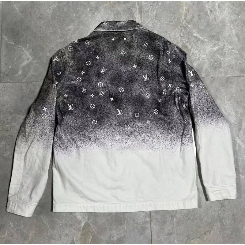 Louis Vuitton 老花漸層牛仔外套