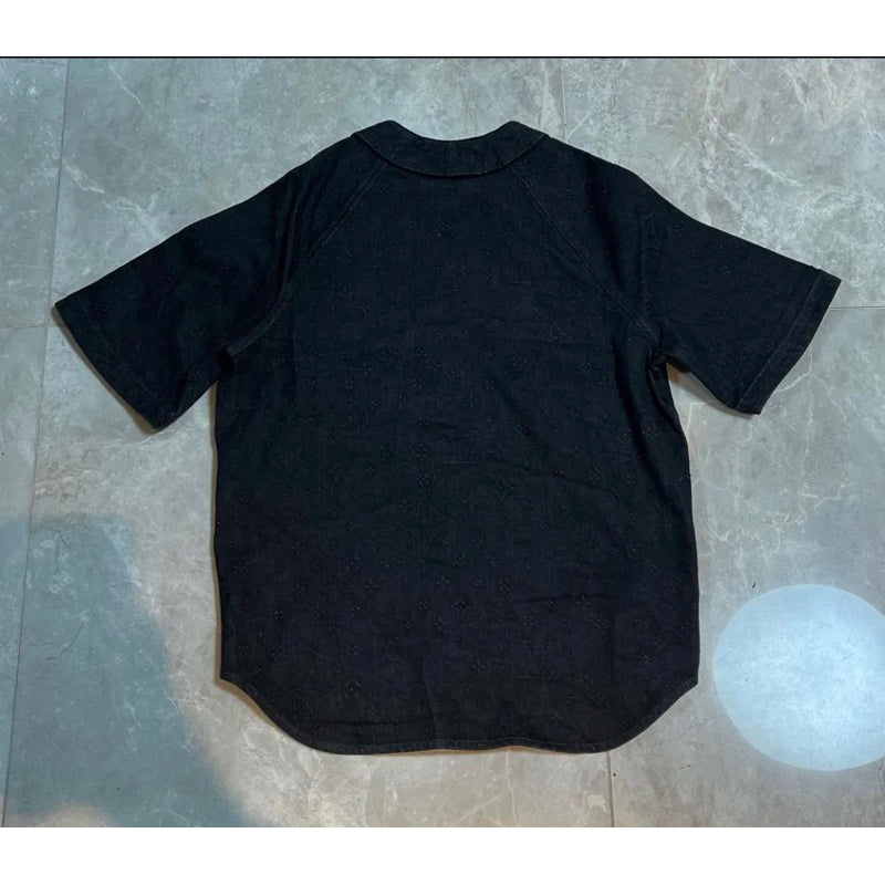 Louis Vuitton 滿版老花 牛仔棒球衫