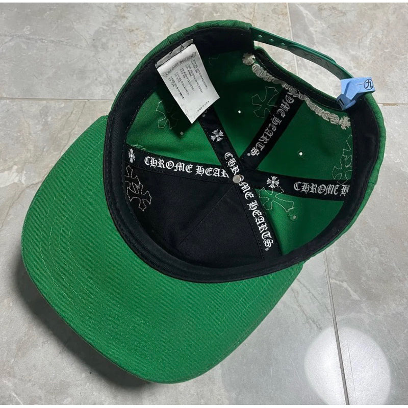 Chrome Hearts 梵文十字貼皮 Dad Hat