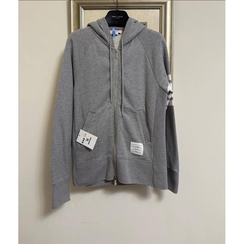 Thom Browne 4Bar 棉圈連帽外套