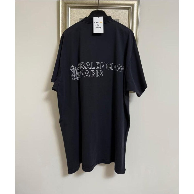 Balenciaga Cotone Con Logo Tee