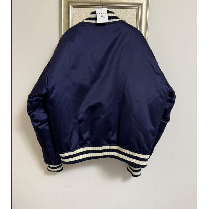 Louis Vuitton Lovers水鑽棒球外套