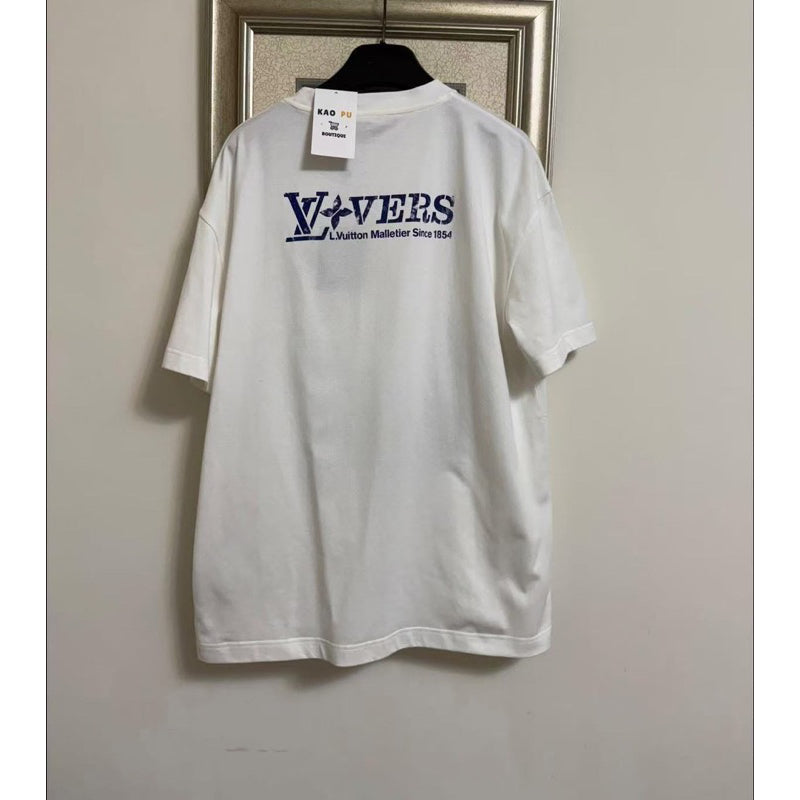 Louis Vuitton Vera United 水鑽 Lovers Logo Tee