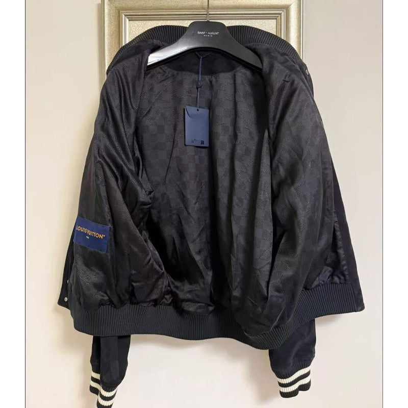 Louis Vuitton 水鑽小羊皮飛行外套