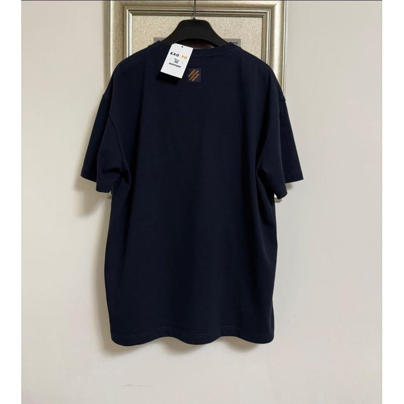 Louis Vuitton 深藍色 Lovers Logo Tee