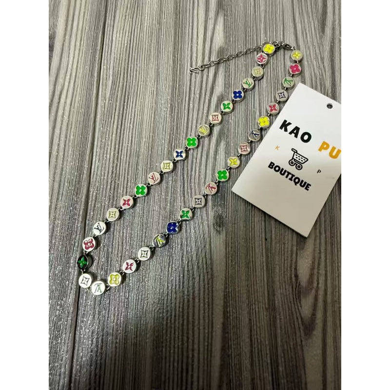 Louis Vuitton 老花串珠Multicolor項鍊