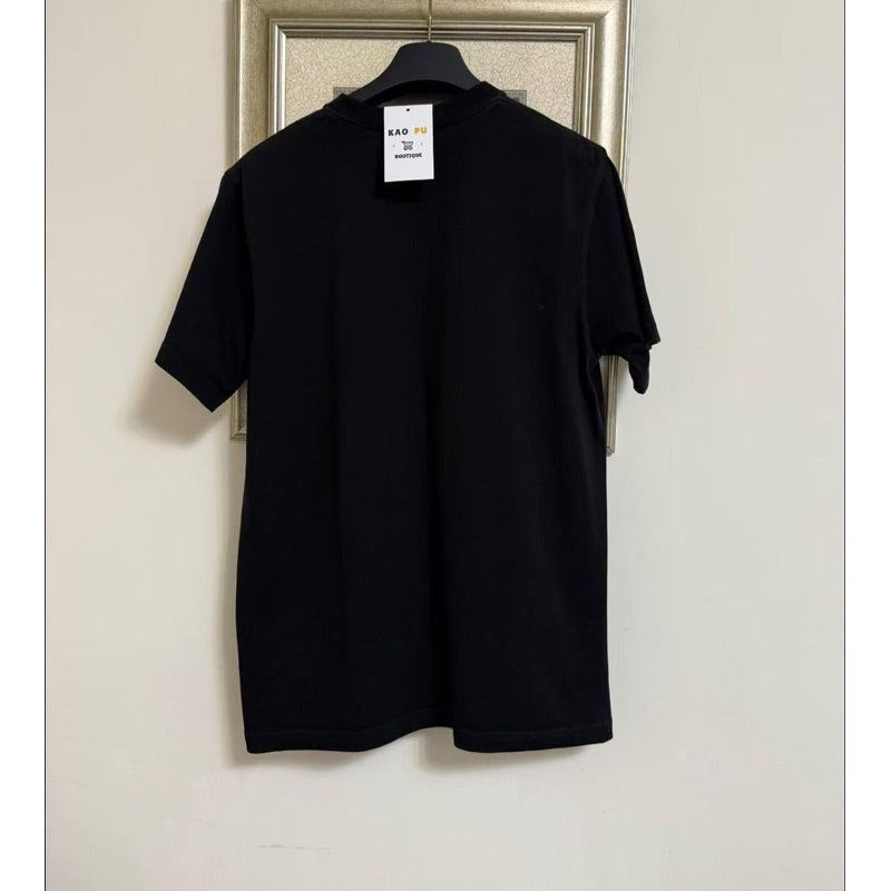 Dior 黑色夜光 Conture 方牌Logo Tee