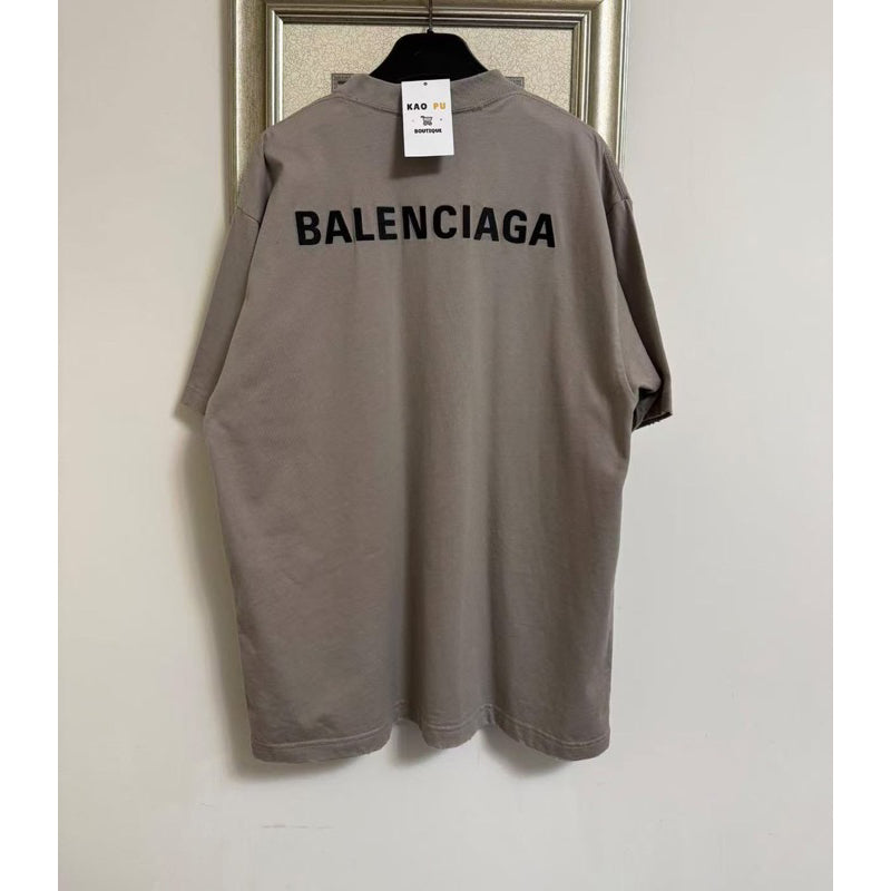 Balenciaga 胸前前後刺繡Logo Tee