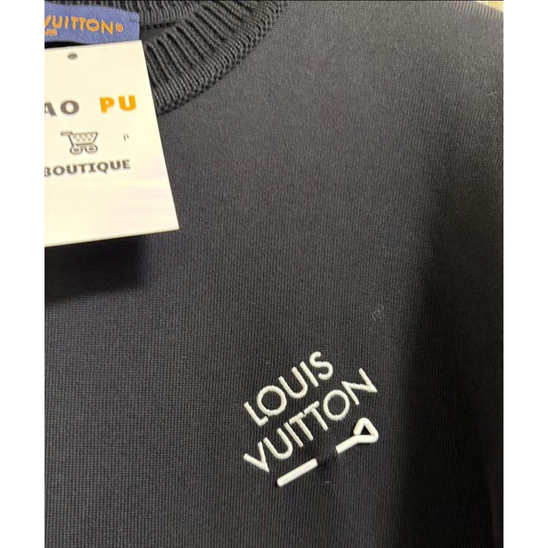 Louis Vuitton 刺繡別針Logo 針織Tee