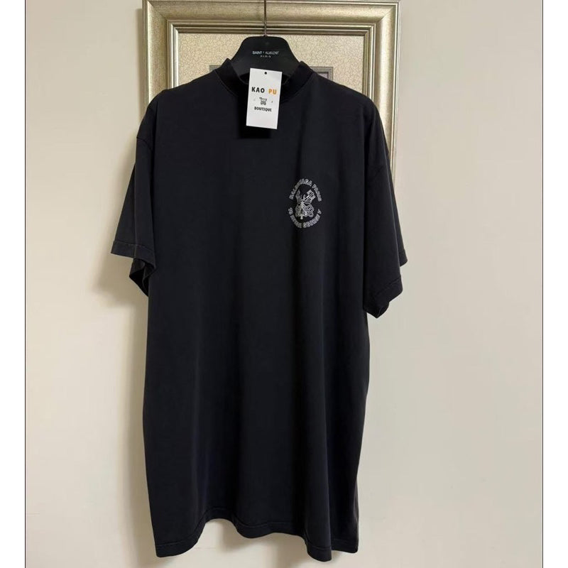 Balenciaga Cotone Con Logo Tee
