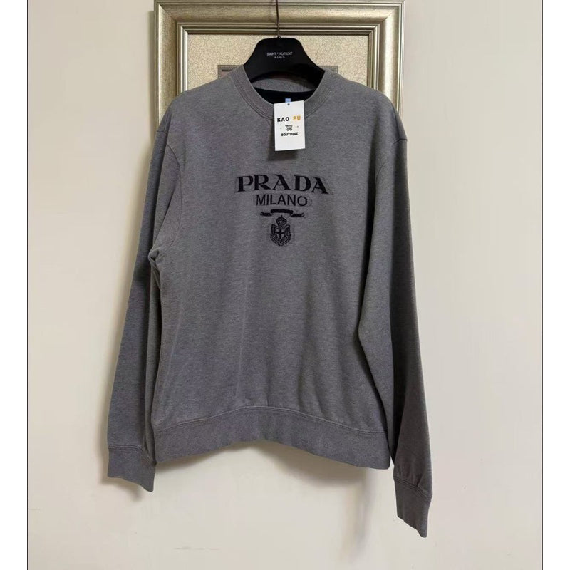 Prada Milano Logo灰色衛衣