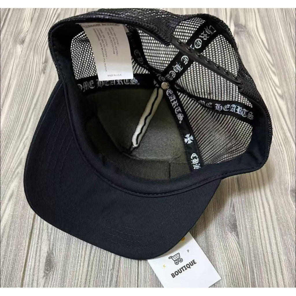 Chrome Hearts 黑色刺繡Hollywood Trunk Hat
