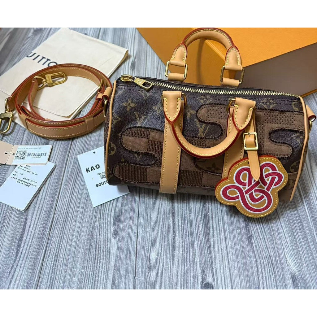 Louis Vuitton 3.0 Nigo聯名拼接老花City Keepall 25