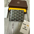 Goyard 經典黑棕對折八卡皮夾