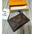 Louis Vuitton 經典棕色老花對折卡夾