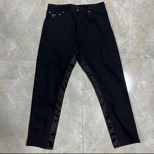 Prada 拼接牛仔長褲