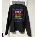 Balenciaga 七國語言針織毛衣
