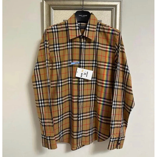 Burberry 格紋長袖襯衫