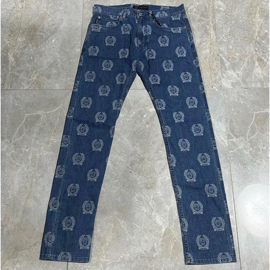 Versace 女王頭滿版牛仔褲