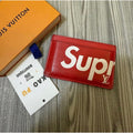 Louis Vuitton Supreme紅卡夾