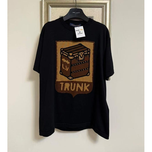 Louis Vuitton 硬箱花卉幾何針織 Tee