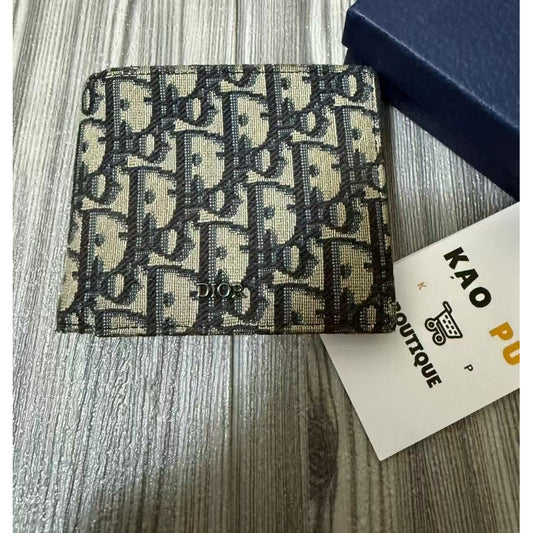Dior Oblique 滿版零錢包對折皮夾
