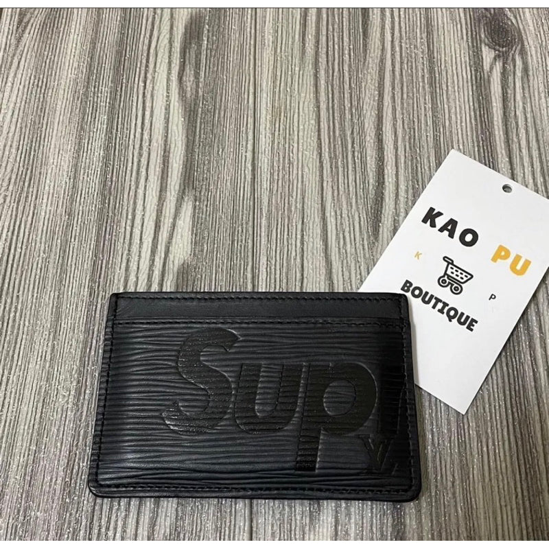 Louis Vuitton Supreme 黑卡夾