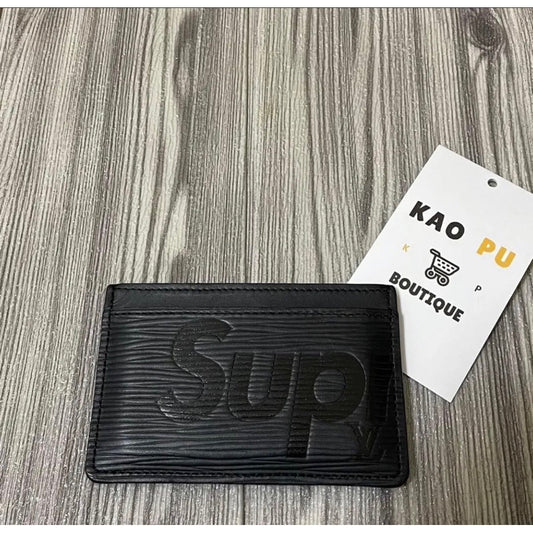 Louis Vuitton Supreme 黑卡夾