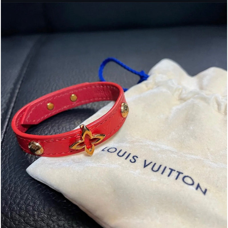Louis Vuitton 皮革老花手環