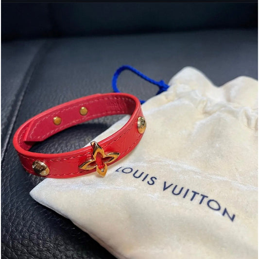 Louis Vuitton 皮革老花手環