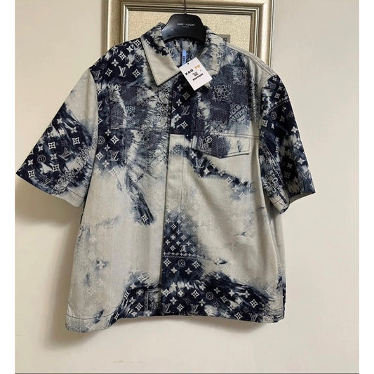 Louis Vuitton Bandana 牛仔短袖襯衫