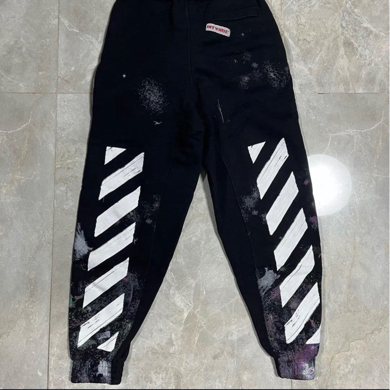 Off White 星空抽繩棉褲
