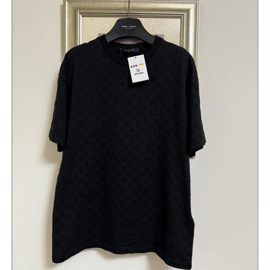 Louis Vuitton Pharrell Fil Coupe 黑色滿版老花 Tee